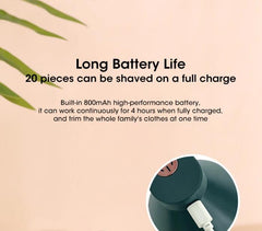 Convenient rechargeable clothes pilling and shaving machine