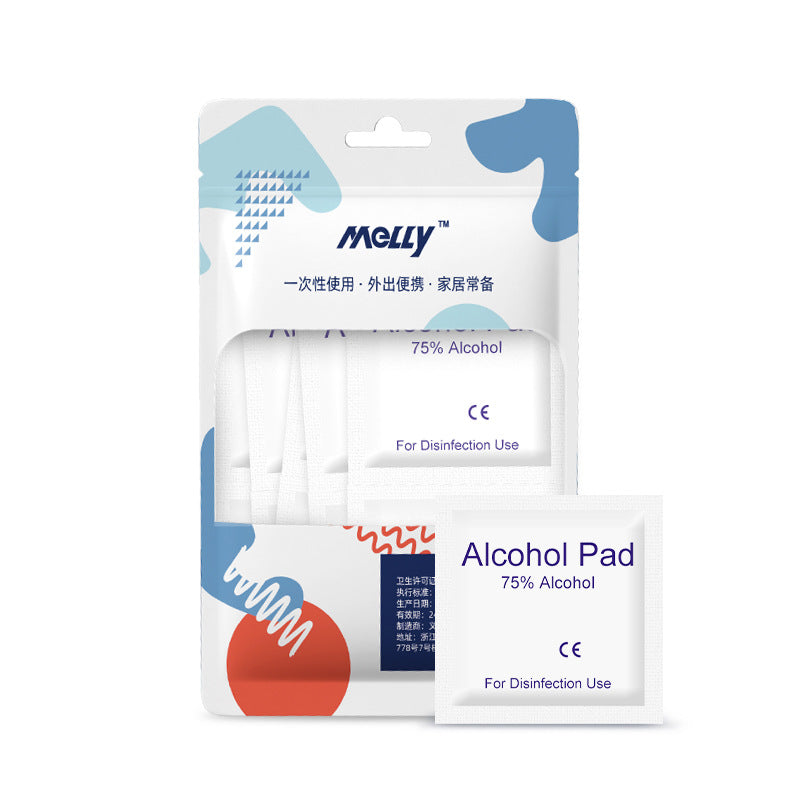 75% Alcohol Cotton Disposable Large-size Portable Mobile Phone Cleaning Ear Holes Sterilization Cleaning and Disinfection Wet Tissue